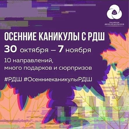 Всероссийский онлайн-интенсив «Каникулы с РДШ»